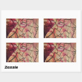 Earthy Elegant Lion: Hakuna Matata Textured Design Rechteckiger Aufkleber (Blatt)