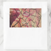 Earthy Elegant Lion: Hakuna Matata Textured Design Rechteckiger Aufkleber (Tasche)