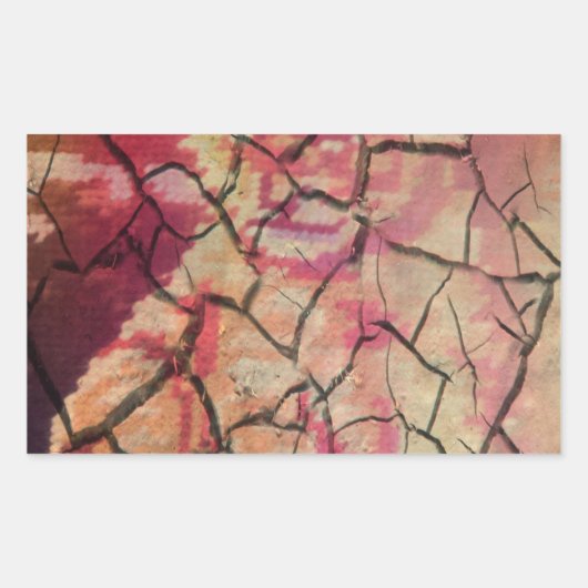 Earthy Elegant Lion: Hakuna Matata Textured Design Rechteckiger Aufkleber (Vorderseite)