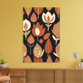 Earthy Elegante: Terracotta & Beige Art Leinwanddruck (Insitu (Wohnzimmer))