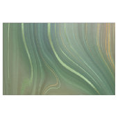 Earthy Emerald Strata | Green und Golden Ink Agate Stoff (Fat Quarter (45,7 x 55,9 cm))