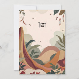 Earthy Escape Einladung