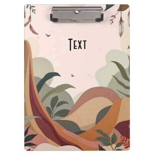 Earthy Escape Klemmbrett (Vorderseite)