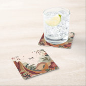 Earthy Escape Rechteckiger Pappuntersetzer (Vor Ort)