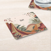 Earthy Escape Rechteckiger Pappuntersetzer (angewinkelt)