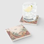 Earthy Escape Steinuntersetzer (Seitenansicht)