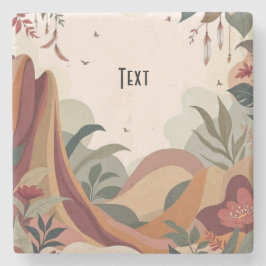 Earthy Escape Steinuntersetzer