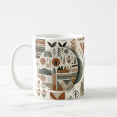 Earthy Ethnic Embrace Kaffeetasse (Links)