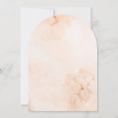 Earthy Floral Boho Bunny Rabbit Arch Baby Dusche Einladung (Rückseite)