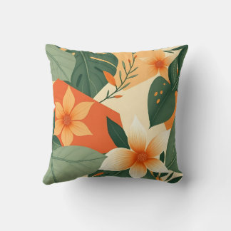 Earthy Floral Design Kissen