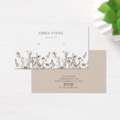Earthy floral - Earring Hoops Display Card (Schreibtisch)