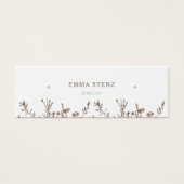 Earthy floral ・ Earring Hoops Stuck Display Card (Vorderseite)
