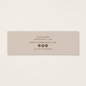 Earthy floral ・ Earring Hoops Stuck Display Card (Rückseite)