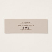 Earthy floral ・ Earring Hoops Stuck Display Card (Rückseite)