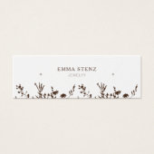 Earthy Floral • Earring Hoops Studs Display Card   (Vorderseite)