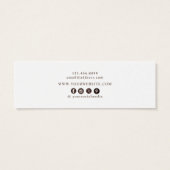 Earthy Floral • Earring Hoops Studs Display Card   (Rückseite)