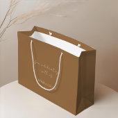 Earthy | Floral Monogram Wedding Vielen Dank Große Geschenktüte