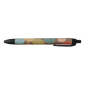 Earthy Floral Mosaic Pattern Pen Kugelschreiber (Unterseite)