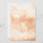 Earthy Floral Pampas Crescent Moon Brautparty Einladung (Rückseite)