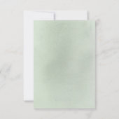 Earthy Floral Pampas Grass Boho Wedding RSVP Karte (Rückseite)