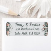 Earthy Floral Vine Address Labels (Insitu)