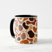 Earthy Fluid Shapes Mug – Minimal Abstract Style Tasse (Vorderseite Links)