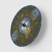 Earthy Fractal Circular Wall Clock Runde Wanduhr (Winkel)