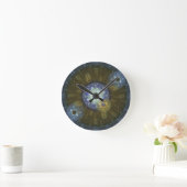 Earthy Fractal Circular Wall Clock Runde Wanduhr (Zuhause)