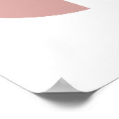 Earthy Geometric Design mit moderner Ästhetik Poster (Ecke)