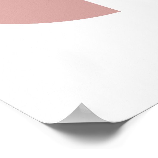 Earthy Geometric Design mit moderner Ästhetik Poster (Ecke)