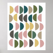 Earthy Geometric Design mit moderner Ästhetik Poster (Vorne)