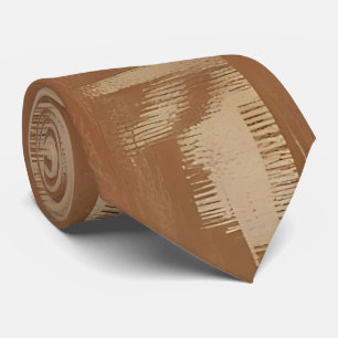 Earthy Geometric Woven Neck Tie Krawatte
