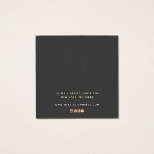 Earthy Gold Terracotta Abstrakt Earring Display (Rückseite)