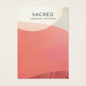 Earthy Gold Terracotta Abstrakt Earring Display (Vorderseite)