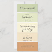 Earthy Grüntöne House Erwärmung Party Einladung (Vorderseite)