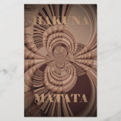 Earthy Hakuna Matata Art Print Briefpapier (Vorderseite)
