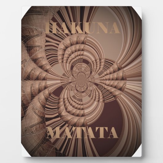 Earthy Hakuna Matata Art Print Fotoplatte (Vorderseite)
