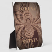 Earthy Hakuna Matata Art Print Fotoplatte (Seite)