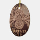 Earthy Hakuna Matata Art Print Keramik Ornament (Links)