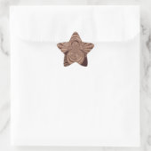 Earthy Hakuna Matata Art Print Stern-Aufkleber (Tasche)