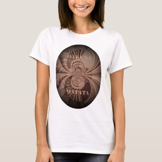 Earthy Hakuna Matata Art Print T-Shirt (Vorderseite)
