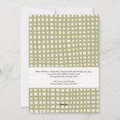 Earthy Hand Drawn Boho Frohe Weihnachten 2 Foto (Rückseite)