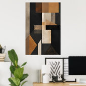 Earthy Harmony Poster (Heimbüro)