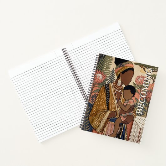 Earthy Heritage | Werde neue Mutter Anpassbar Notizblock (Innenseite)