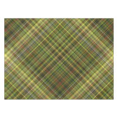 Earthy Hues Rust and Olive Kariert Tischdecke (Vorderseite (Horizontal))