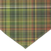 Earthy Hues Rust and Olive Kariert Tischdecke (Schrägansicht)