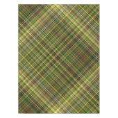 Earthy Hues Rust and Olive Kariert Tischdecke (Vorderseite)