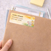 Earthy Jungle Sun Celebration Mark Adressaufkleber