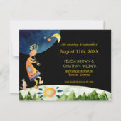 Earthy Kokopelli Wedding Save the Date Card (Vorderseite)