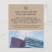 Earthy Kraft Style Custom Business Logo & Foto Flyer (Vorne)